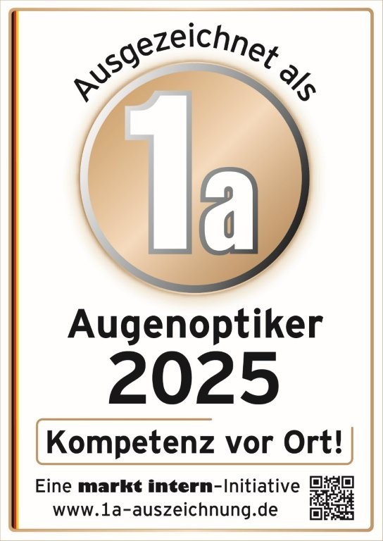 Auszeichnung zum 1a Augenoptiker 2025